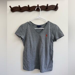 Women’s Polo Gray V-Neck T-Shirt